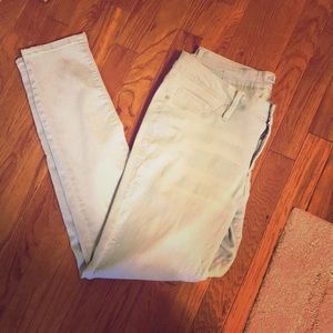 Light colored denim jeans
